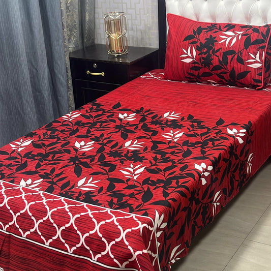 Single Bed Sheet Pair (Set) Pure Cotton 5671