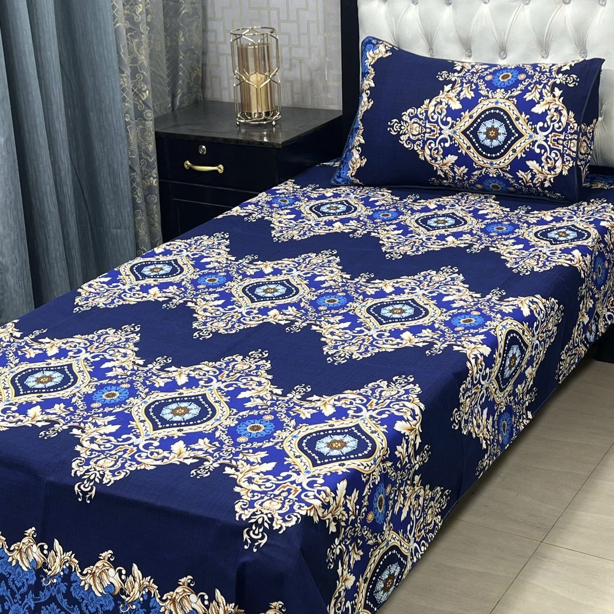 Single Bed Sheet Pair (Set) Pure Cotton 5673