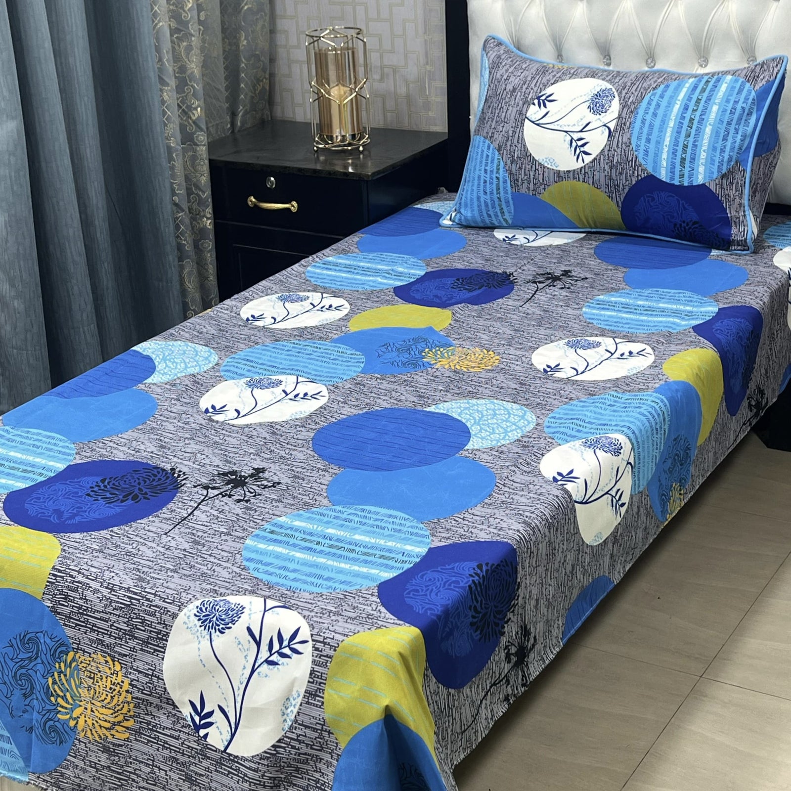 Single Bed Sheet Pair (Set) Pure Cotton 5679