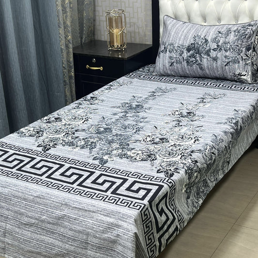 Single Bed Sheet Pair (Set) Pure Cotton 5685