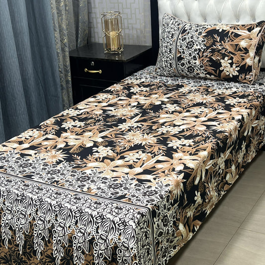 Single Bed Sheet Pair (Set) Pure Cotton 5689