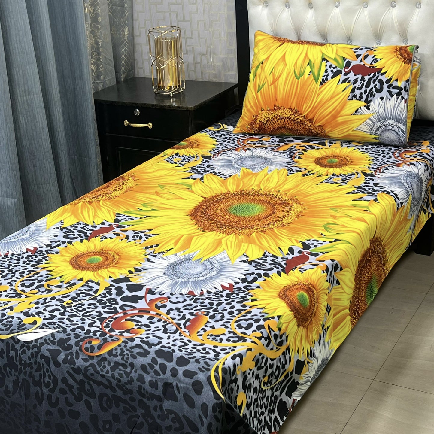 Single Bed Sheet Pair (Set) Pure Cotton 5690