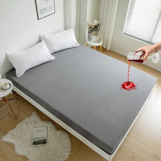 Waterproof Terry Mattress Protector (Grey)