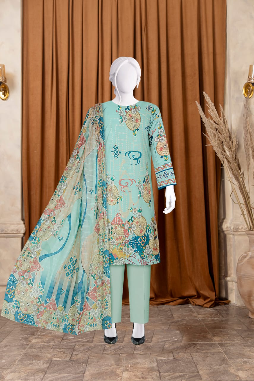 BAROQUE Bana Dora Summer Lawn 3 Pcs 7609