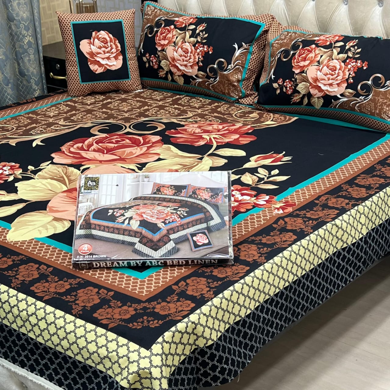 DESIGNER Bed Sheets 4Pec 11201