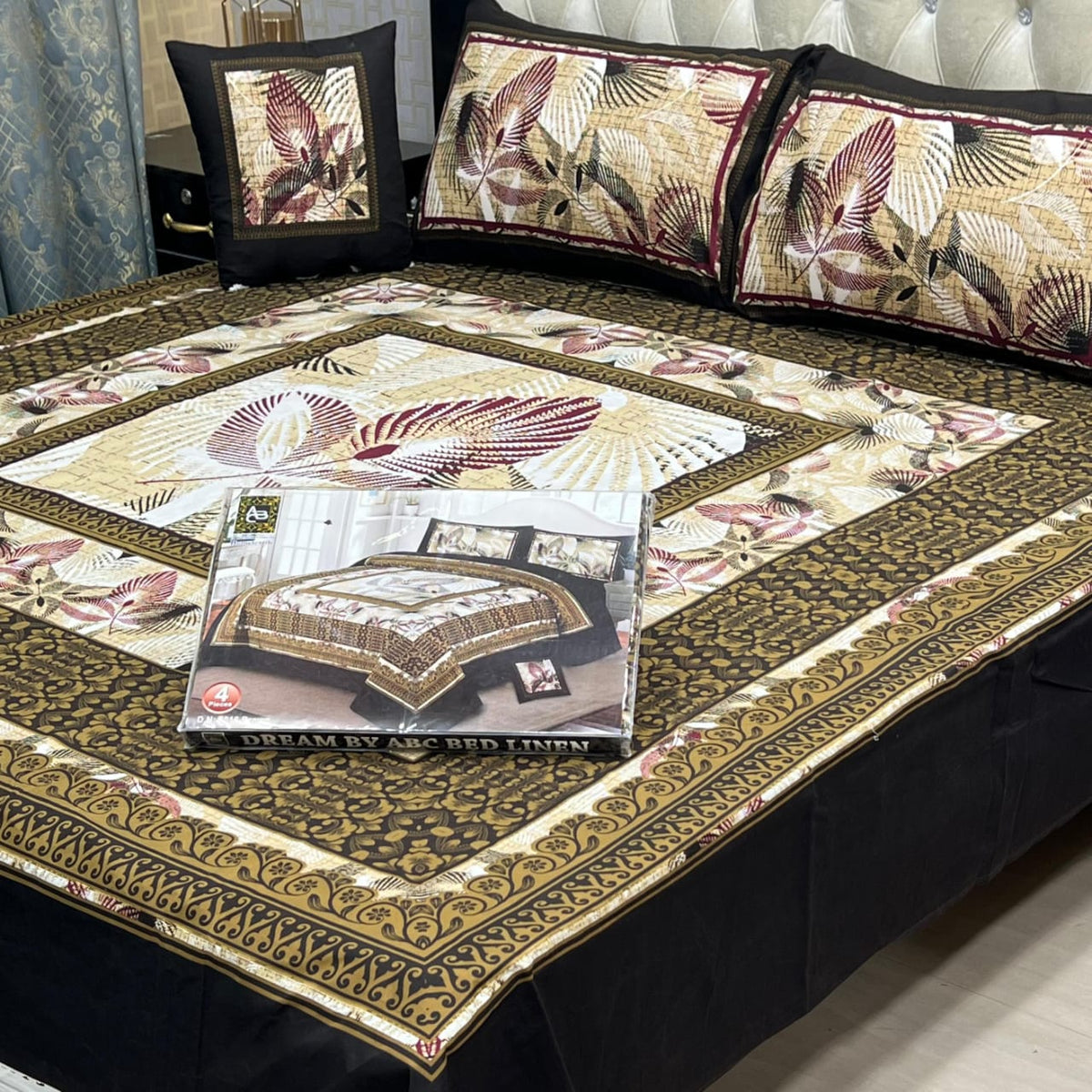 DESIGNER Bed Sheets 4Pec 11202