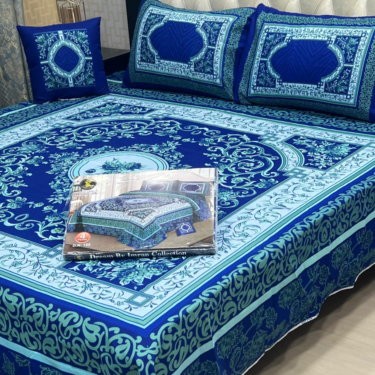 DESIGNER Bed Sheets 4Pec 11214