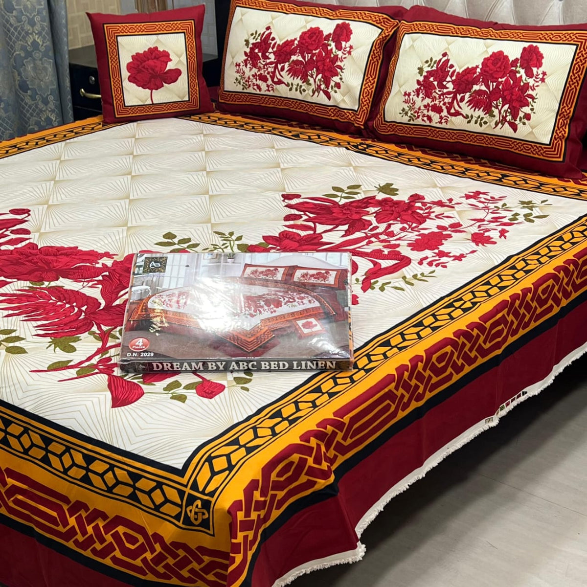 DESIGNER Bed Sheets 4Pec 11213