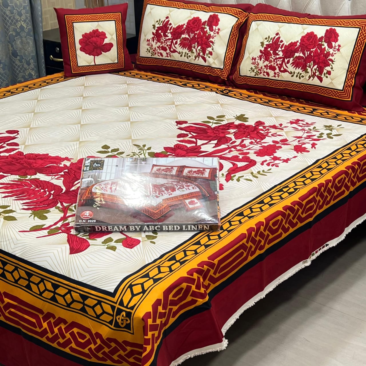 DESIGNER Bed Sheets 4Pec 11213
