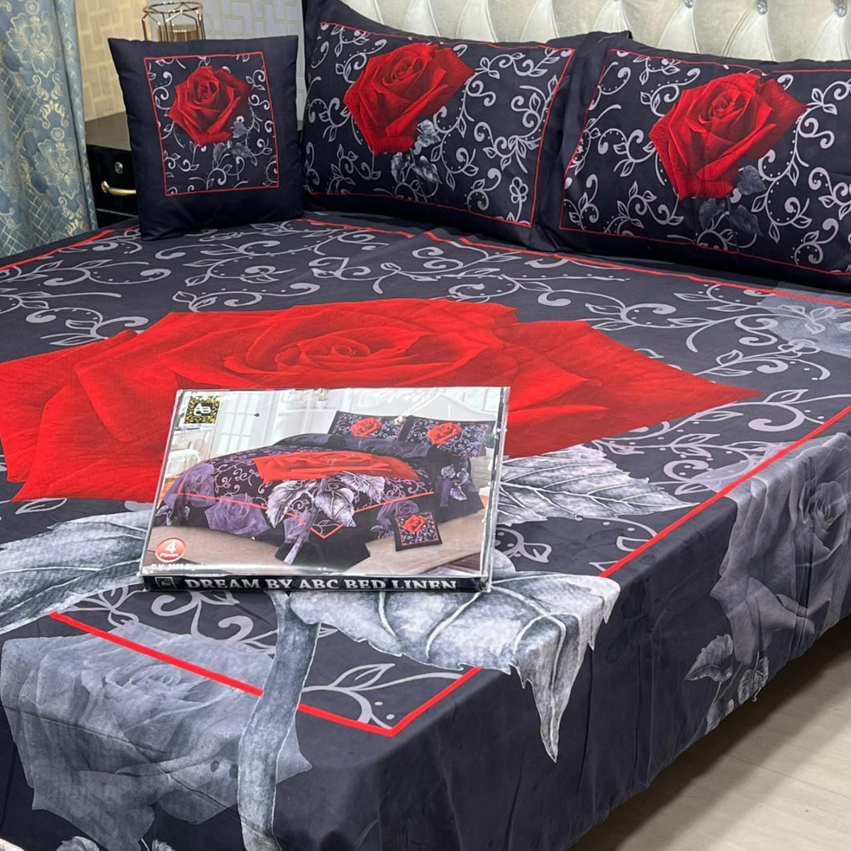 DESIGNER Bed Sheets 4Pec 11217