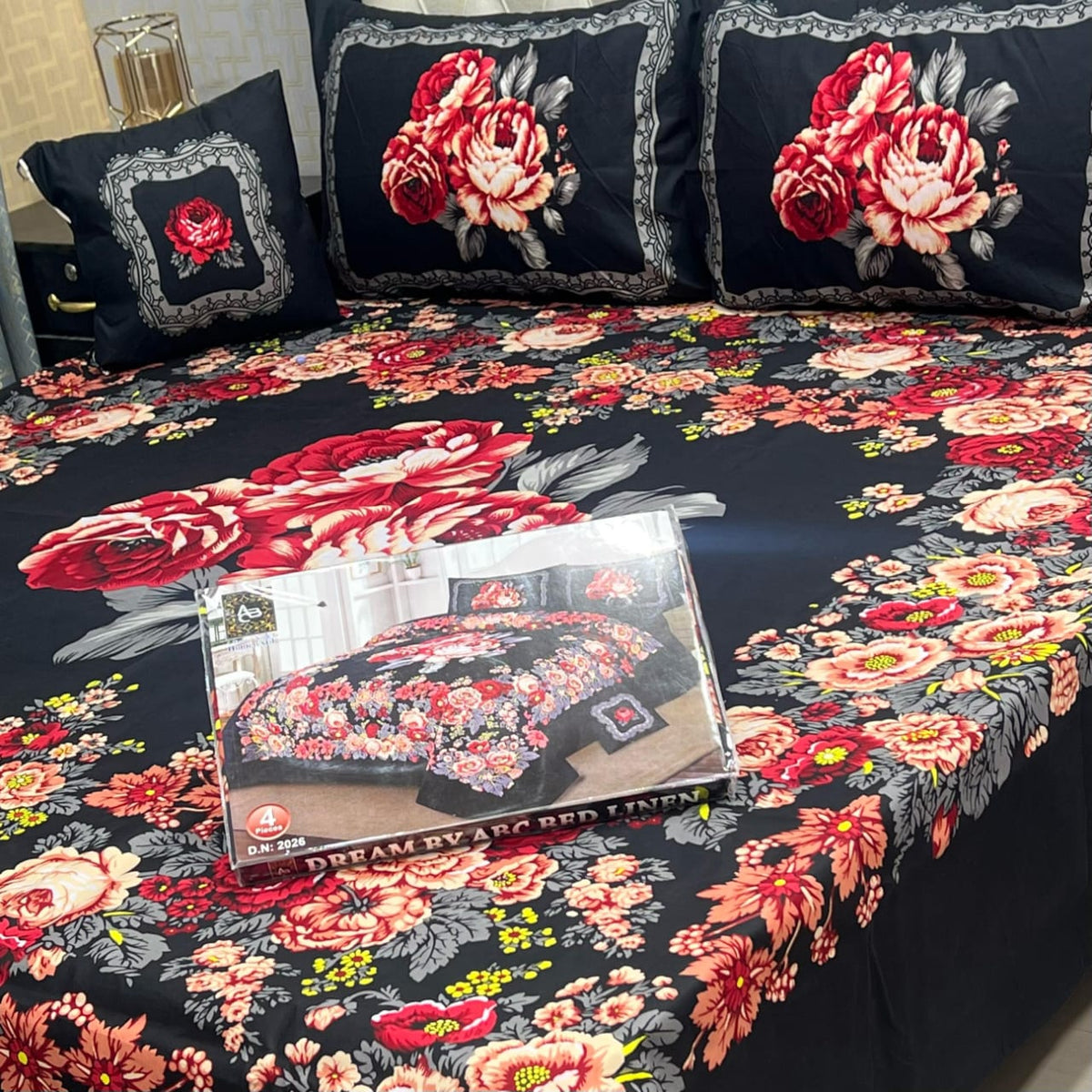 DESIGNER Bed Sheets 4Pec 11216