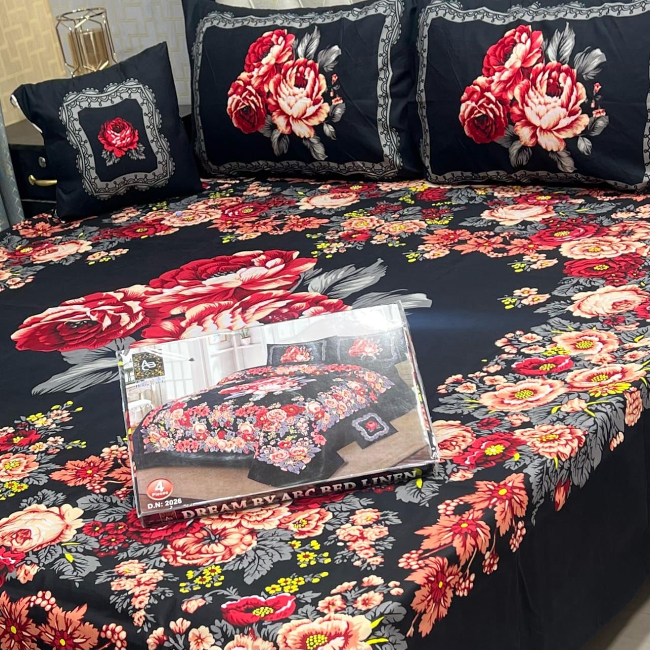 DESIGNER Bed Sheets 4Pec 11216