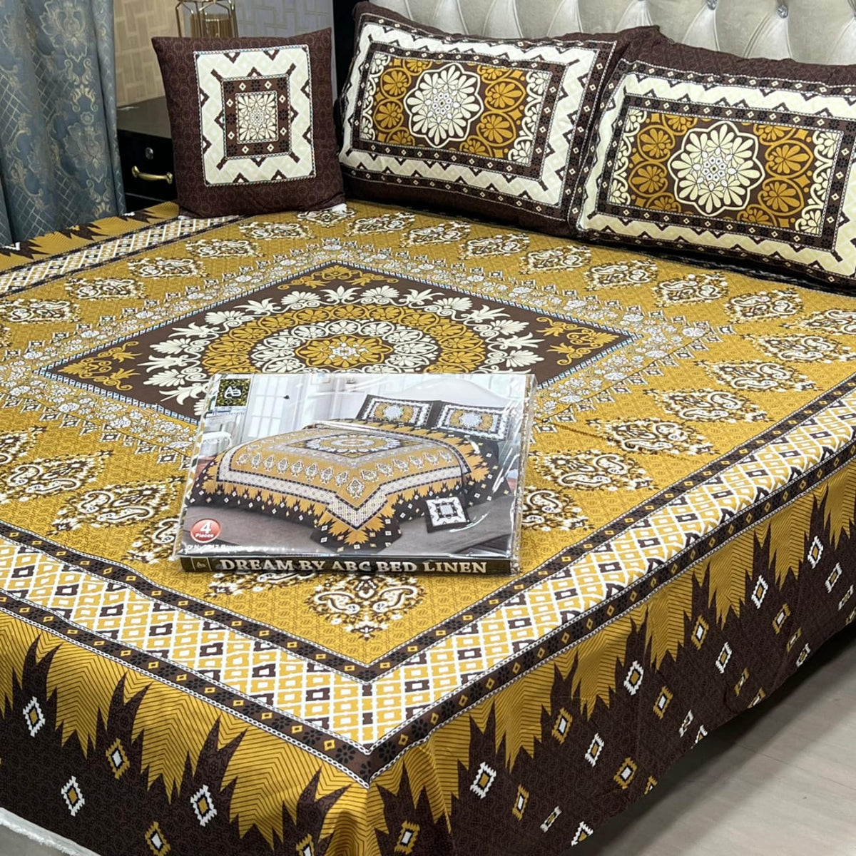 DESIGNER Bed Sheets 4Pec 11221