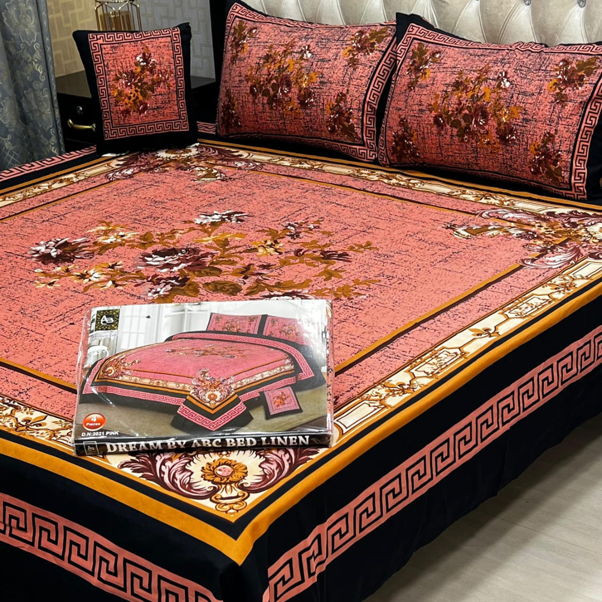 DESIGNER Bed Sheets 4Pec 11218