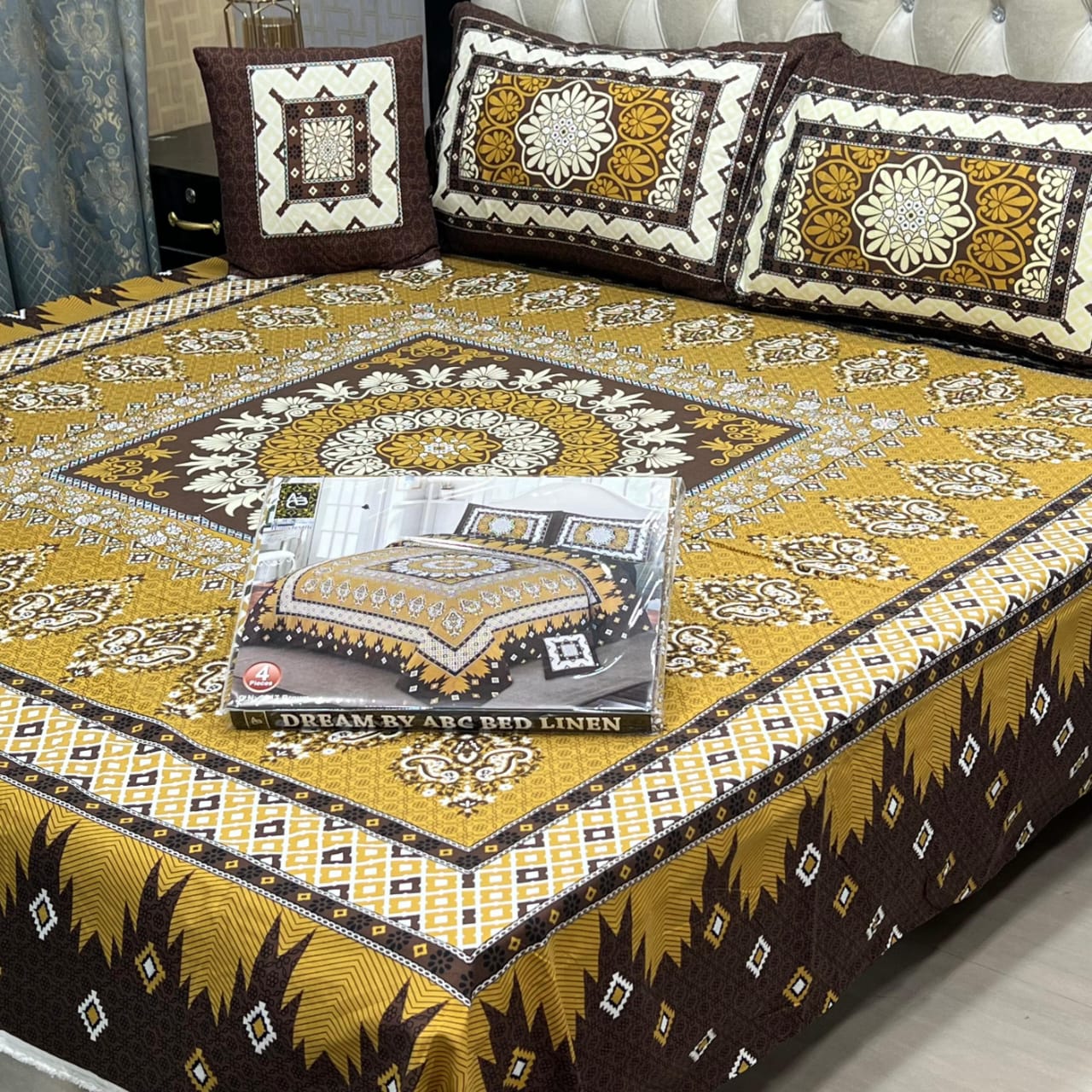 DESIGNER Bed Sheets 4Pec 11221