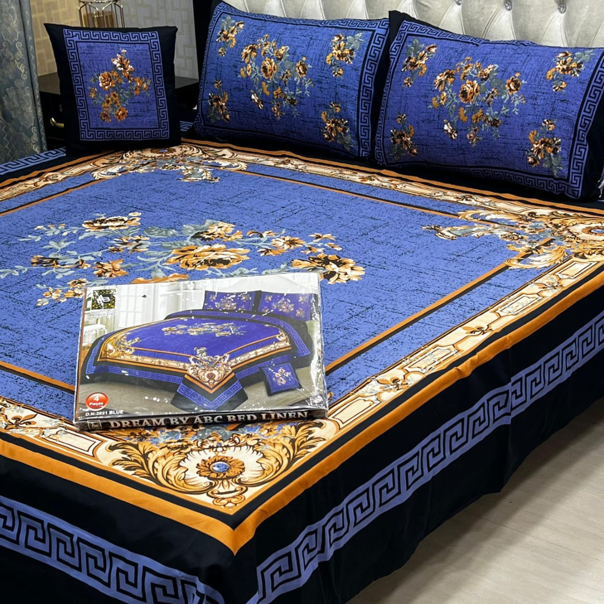 DESIGNER Bed Sheets 4Pec 11219