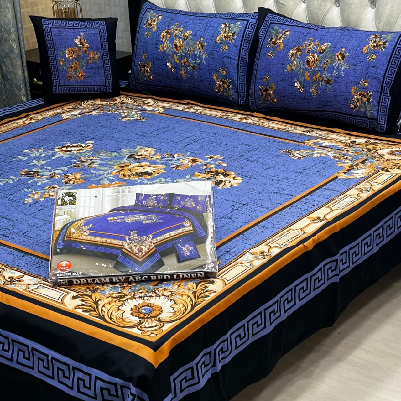 DESIGNER Bed Sheets 4Pec 11219