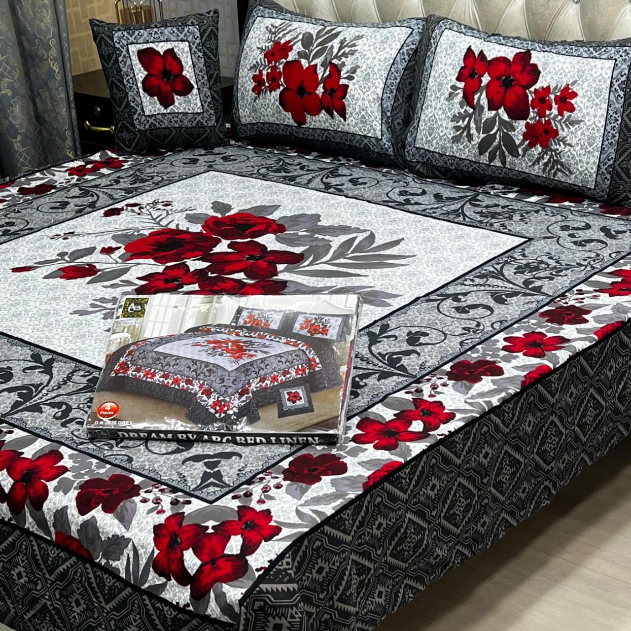 DESIGNER Bed Sheets 4Pec 11222