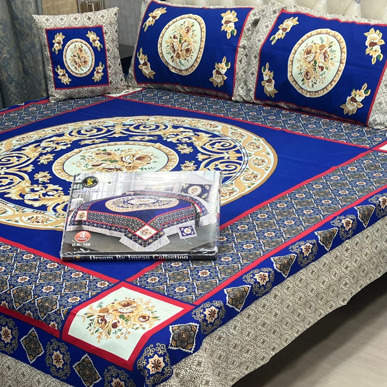 DESIGNER Bed Sheets 4Pec 11223