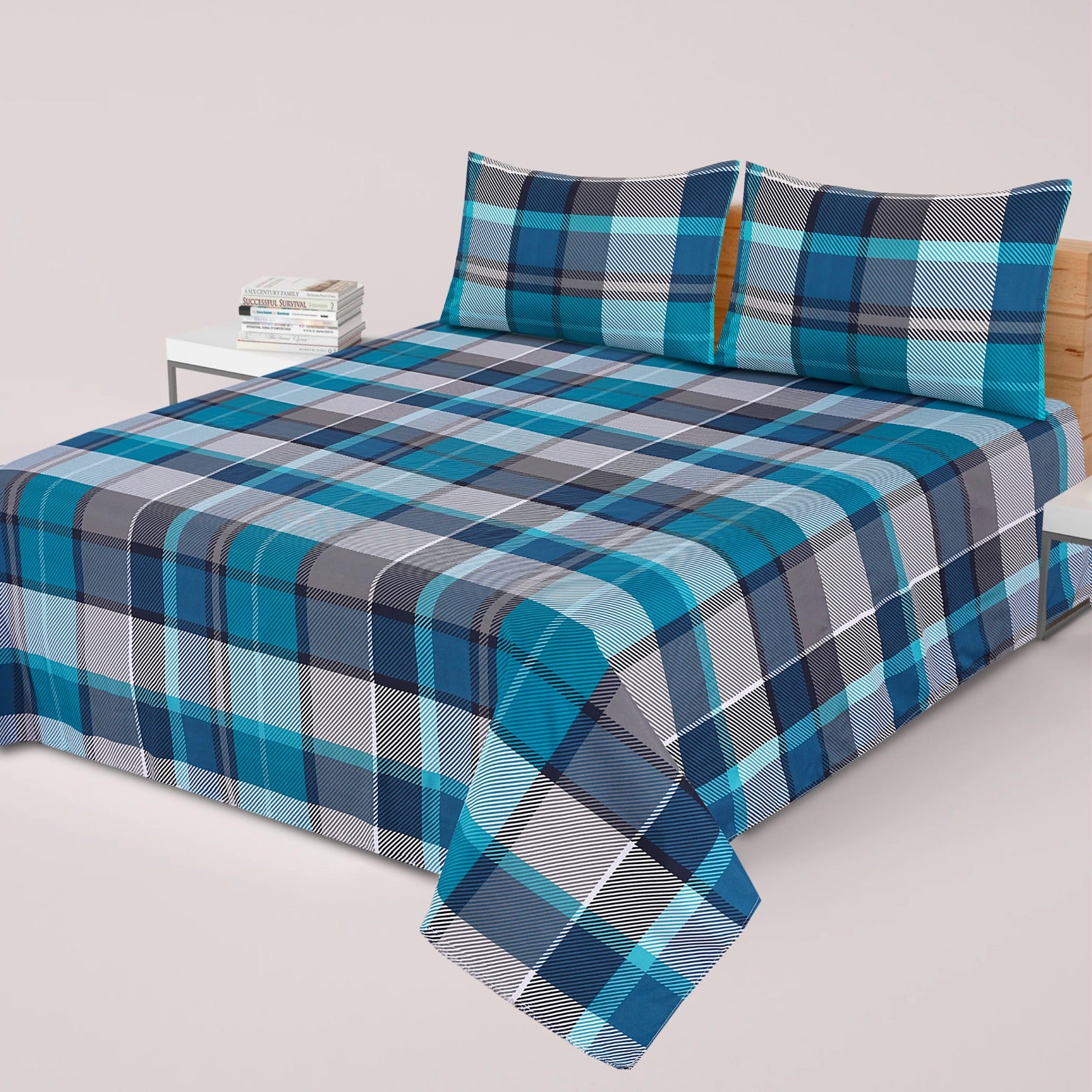 3 pcs GIFT pack KING size BED sheet