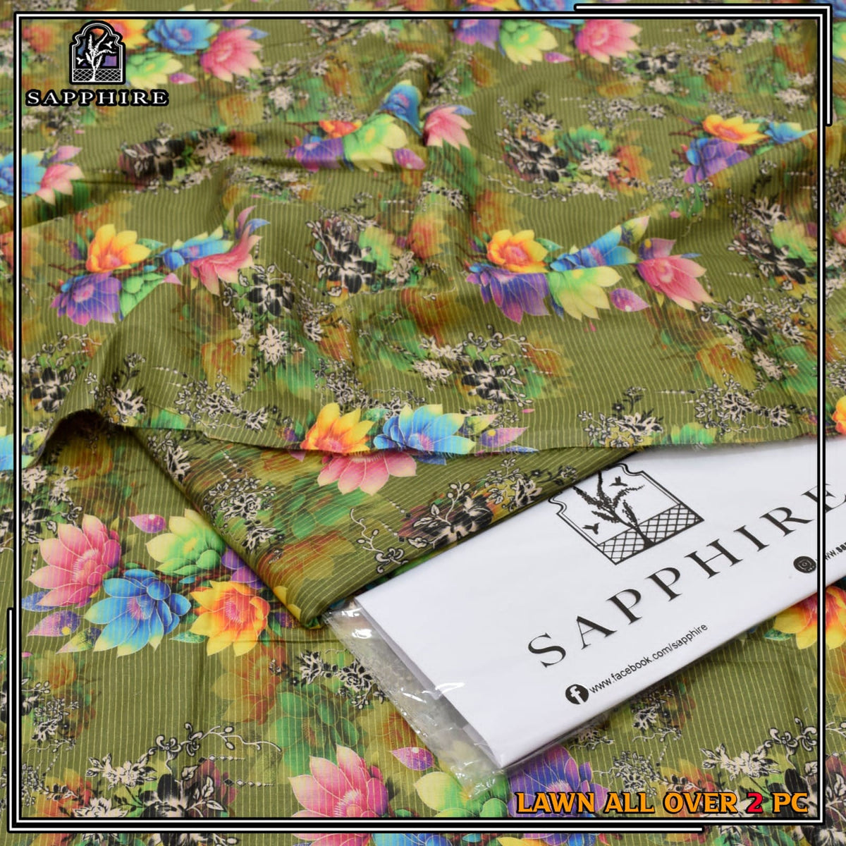 SAPPHIRE 2PC DIGITITAL PRINTED 1908