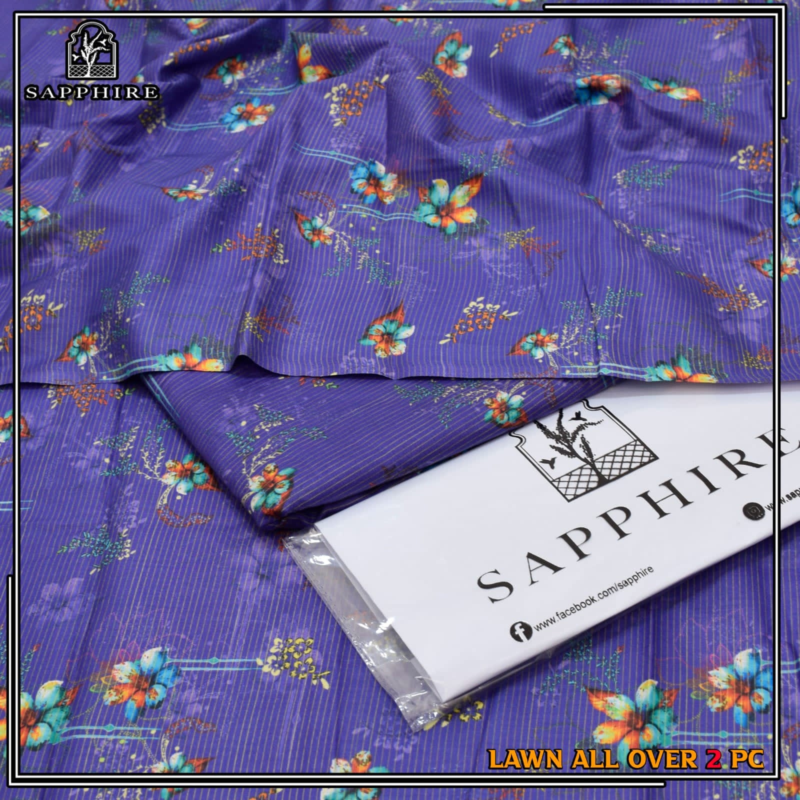 SAPPHIRE 2PC DIGITITAL PRINTED 1915