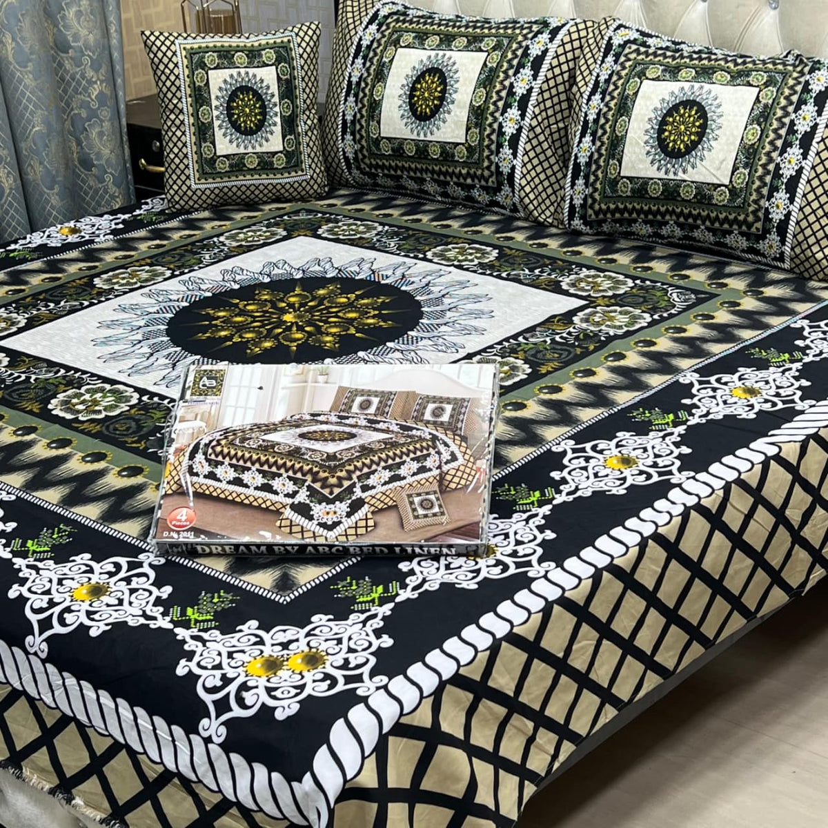 DESIGNER Bed Sheets 4Pec 11230