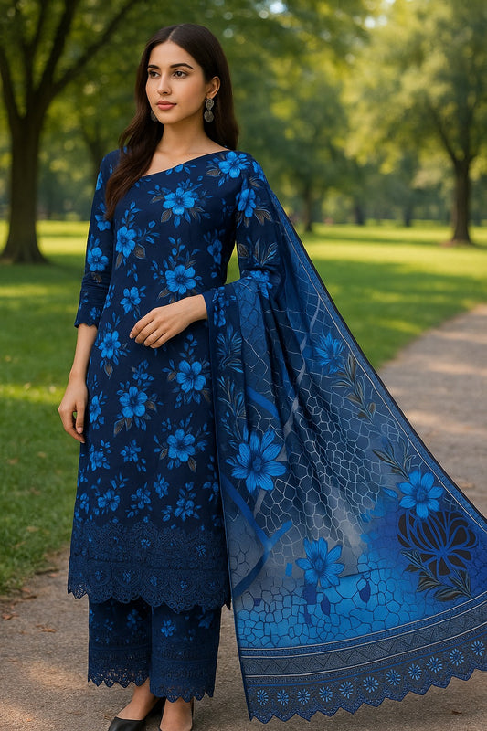 Alkaram Stapple Bana Dora Boring Daman 3PC AK0618