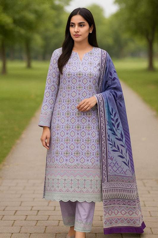 Alkaram Stapple Bana Dora Boring Daman 3PC AK0616