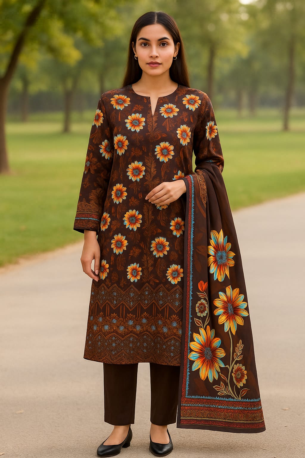 Alkaram Stapple Bana Dora Boring Daman 3PC AK0613