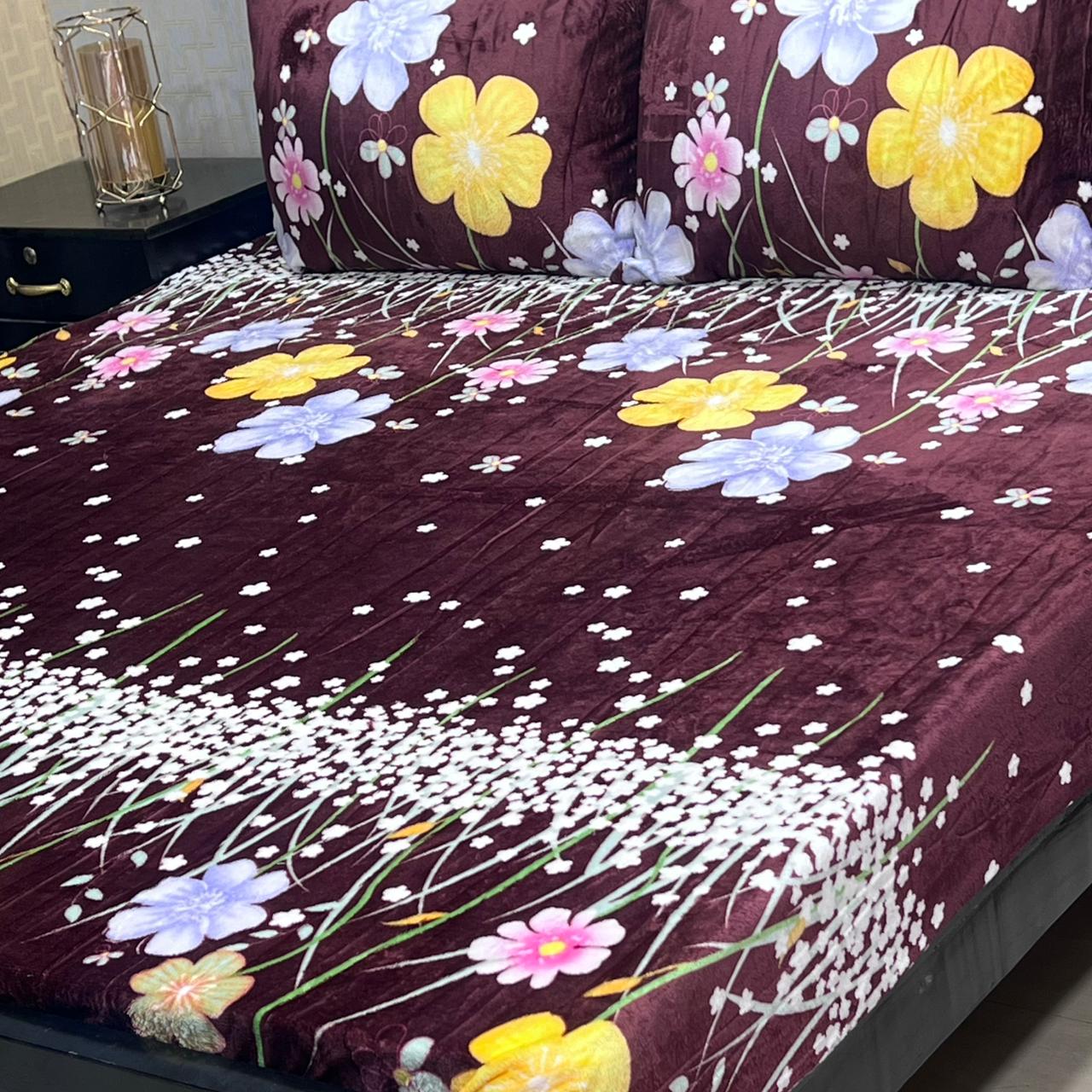 Luxury Soft Fleece Bedsheet Set FL056