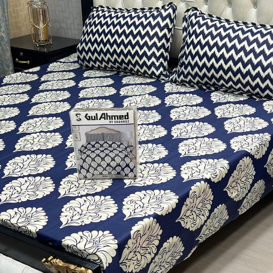 3 pcs GIFT pack KING size BED sheet 3001