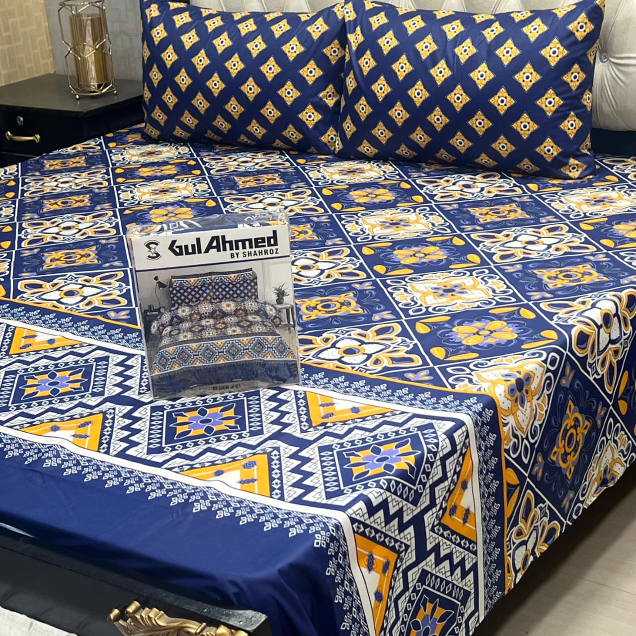 3 pcs GIFT pack KING size BED sheet 3007
