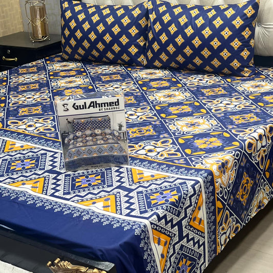 3 pcs GIFT pack KING size BED sheet 3007