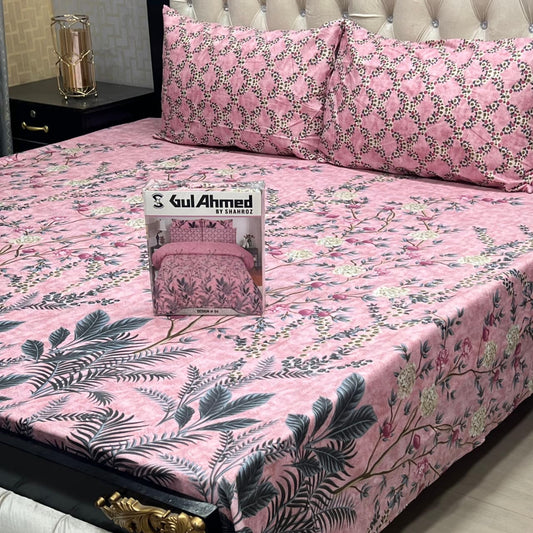 3 pcs GIFT pack KING size BED sheet 3005