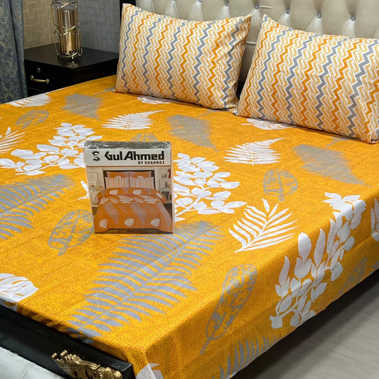 3 pcs GIFT pack KING size BED sheet 3013