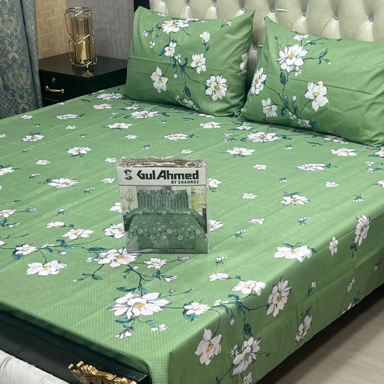 3 pcs GIFT pack KING size BED sheet 3017