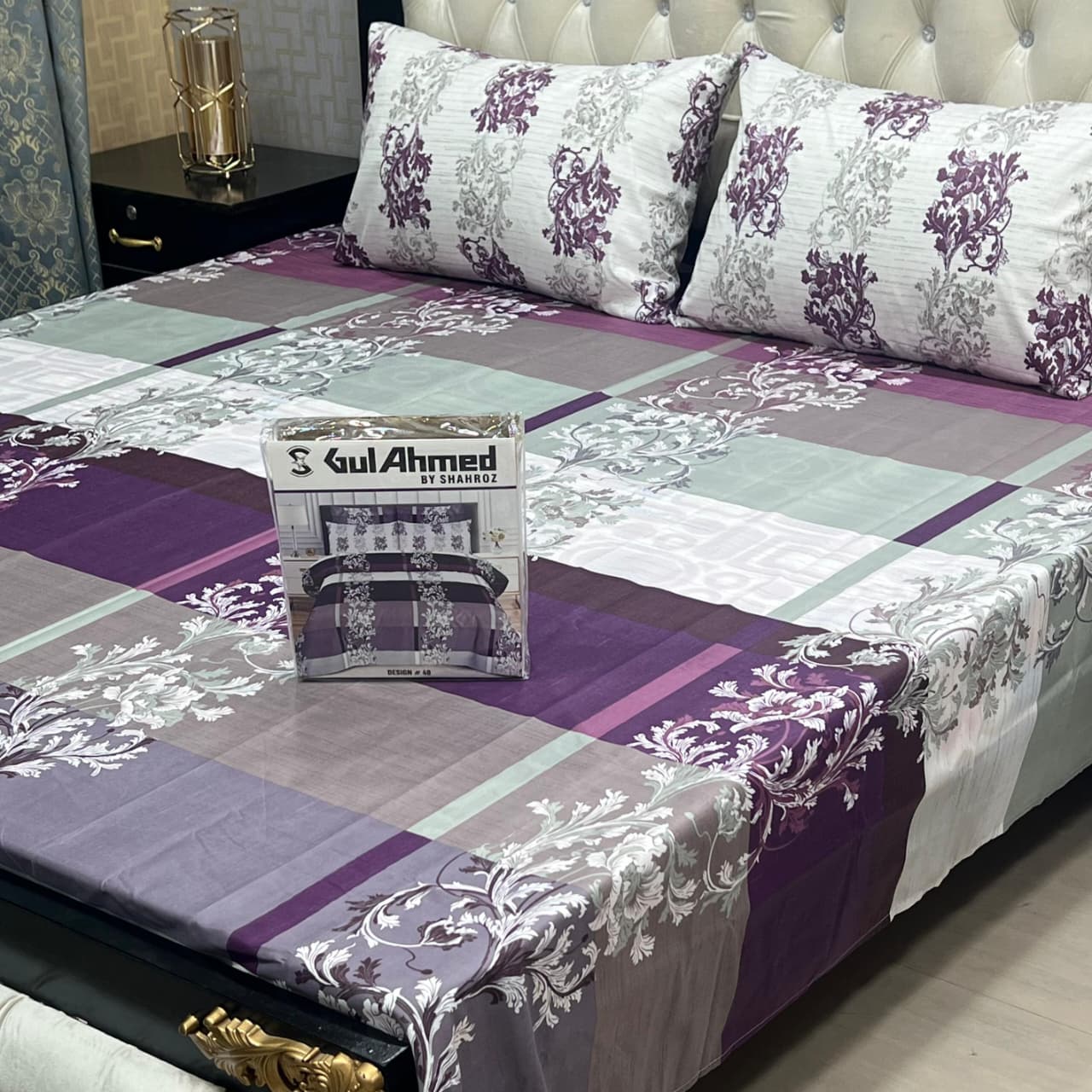 3 pcs GIFT pack KING size BED sheet 3015