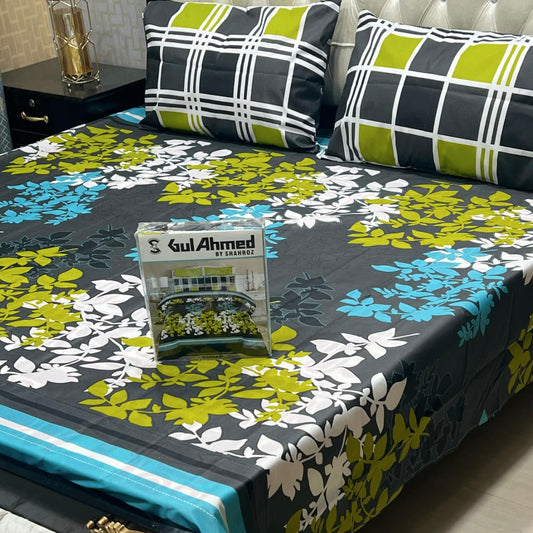 3 pcs GIFT pack KING size BED sheet 3021