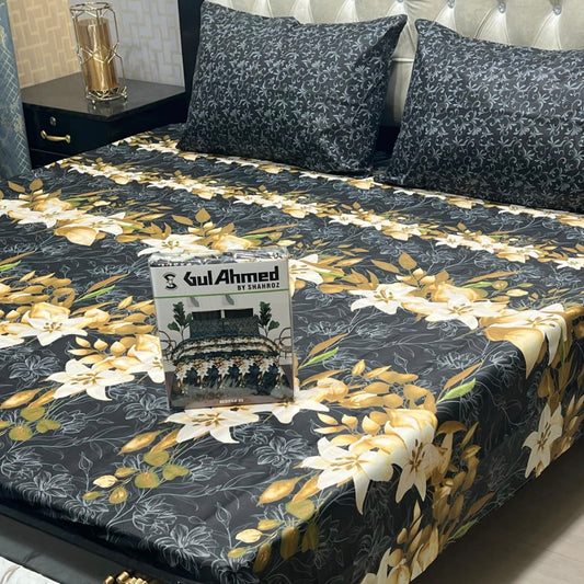 3 pcs GIFT pack KING size BED sheet 3027