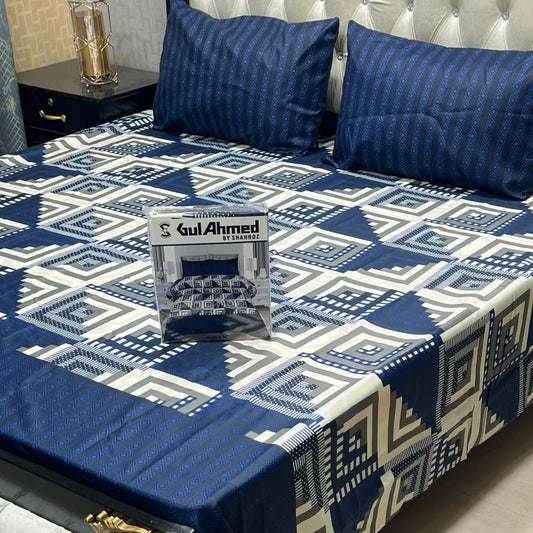 3 pcs GIFT pack KING size BED sheet 3030