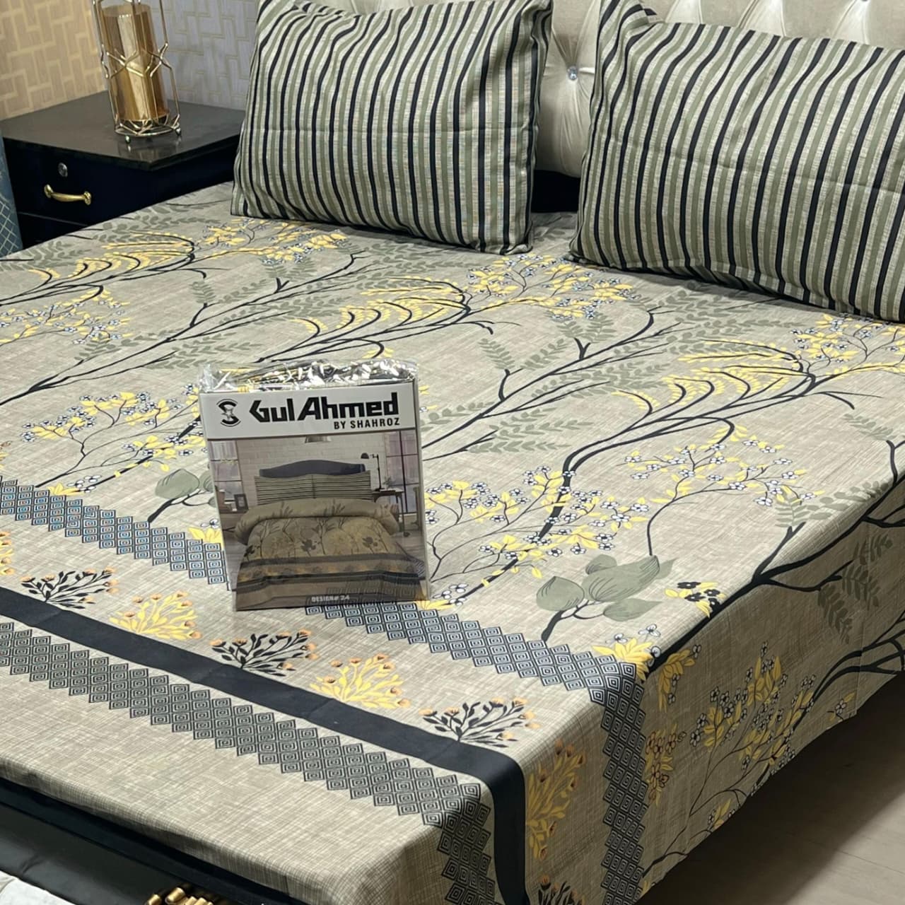 3 pcs GIFT pack KING size BED sheet 3029