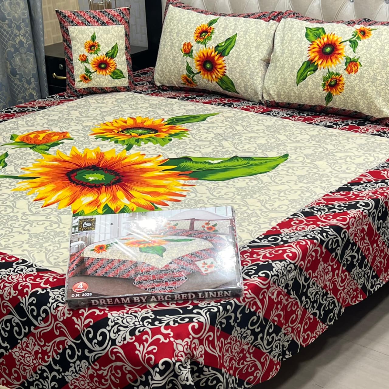 DESIGNER Bed Sheets 4Pec 11232