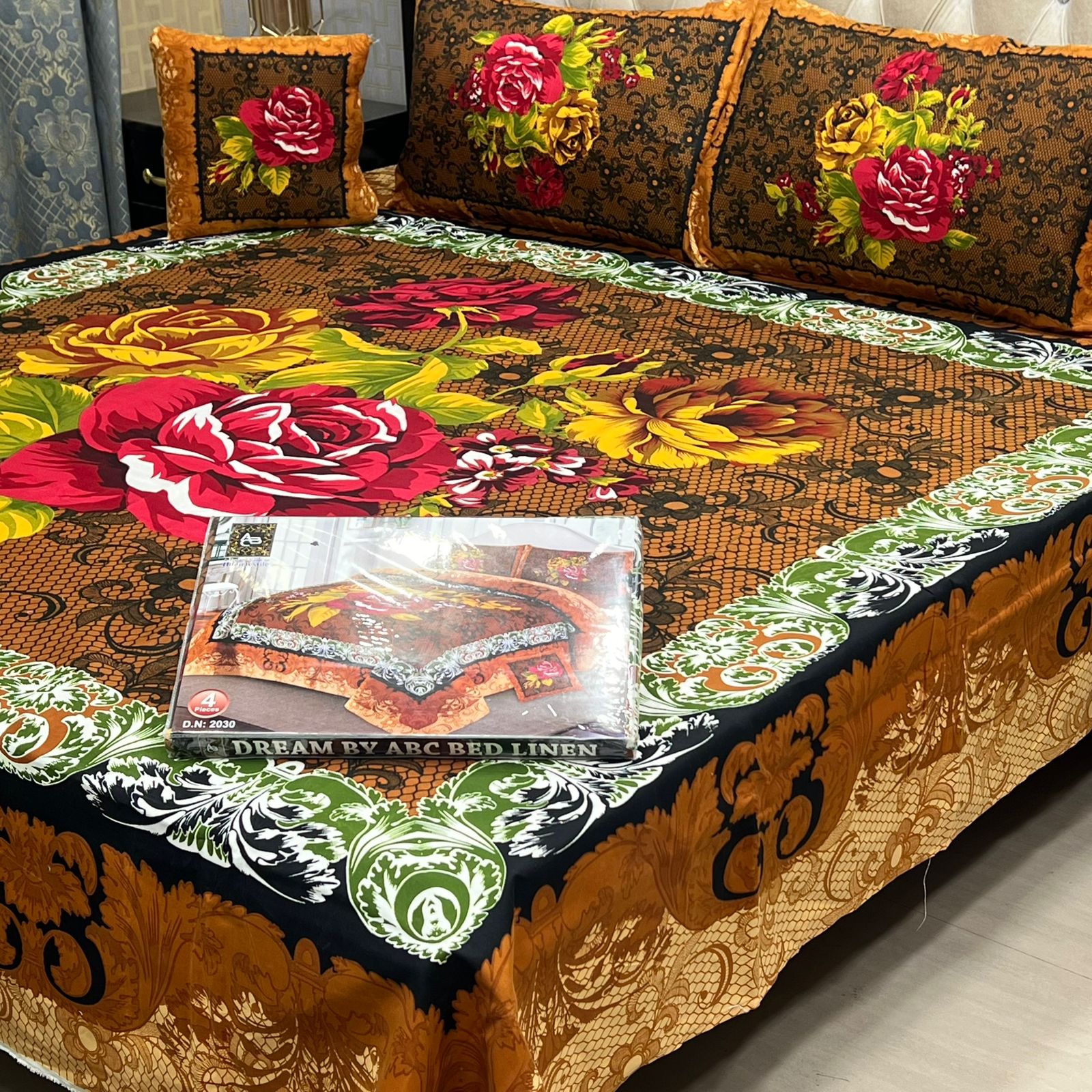 DESIGNER Bed Sheets 4Pec 11230