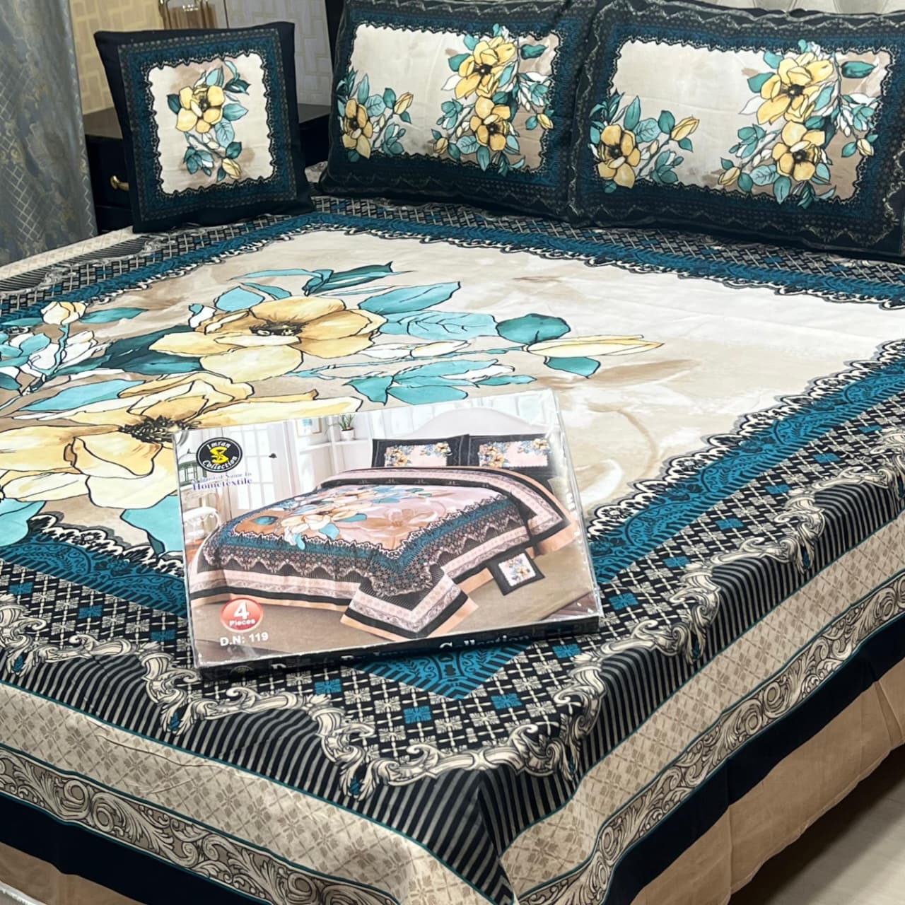 DESIGNER Bed Sheets 4Pec 11227