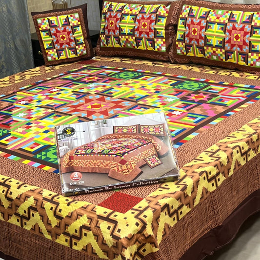 DESIGNER Bed Sheets 4Pec 11229