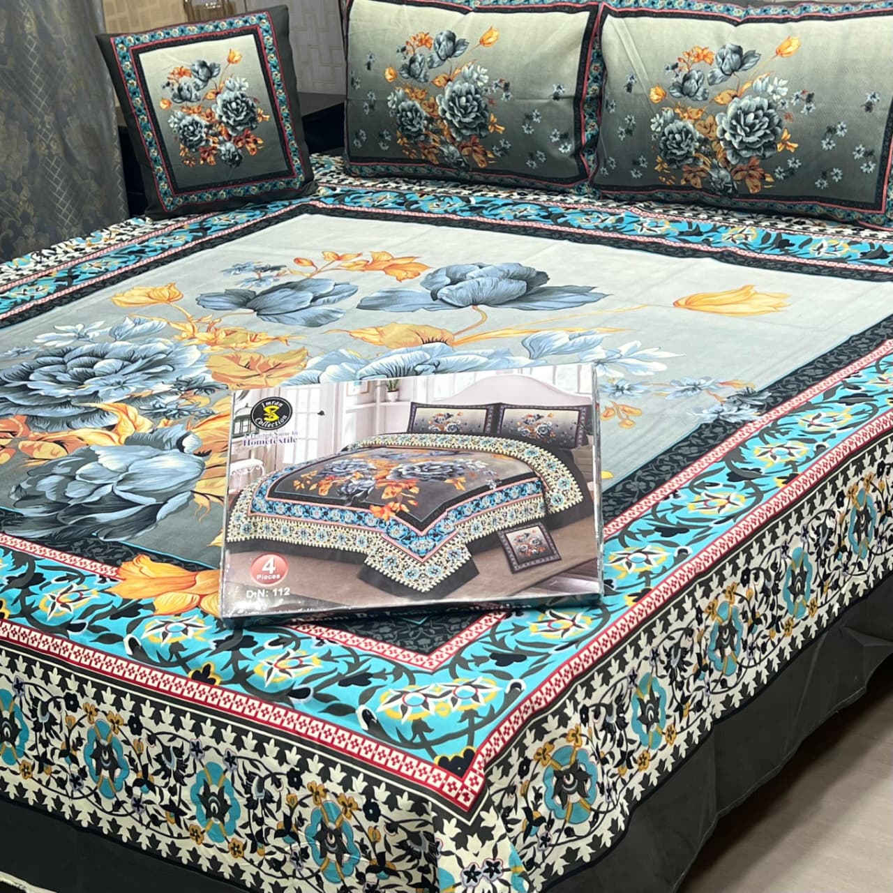 DESIGNER Bed Sheets 4Pec 11224
