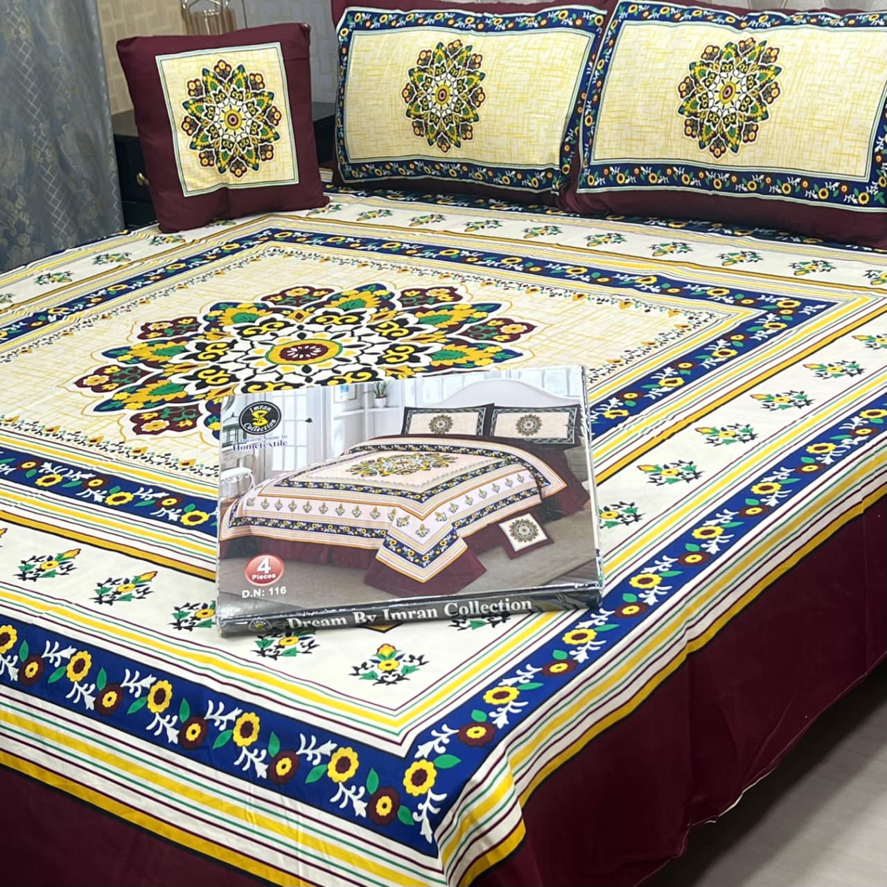 DESIGNER Bed Sheets 4Pec 11221