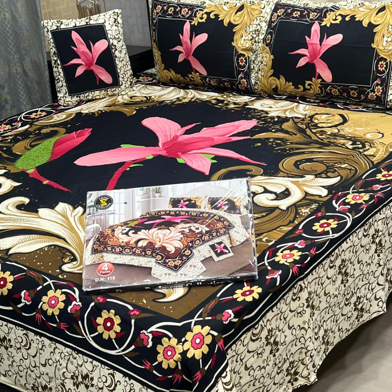 DESIGNER Bed Sheets 4Pec 11217