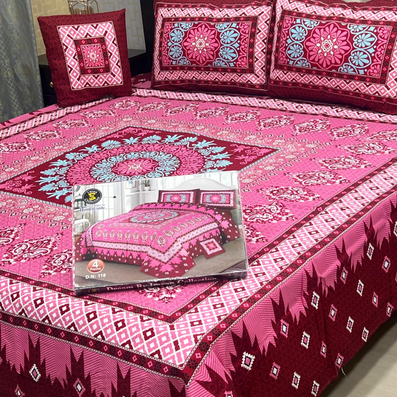 DESIGNER Bed Sheets 4Pec 11219
